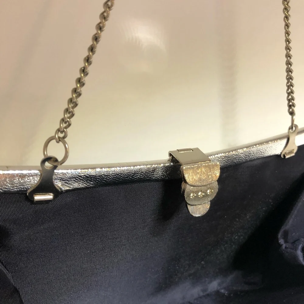 Vintage Retro Evening Bag Silver